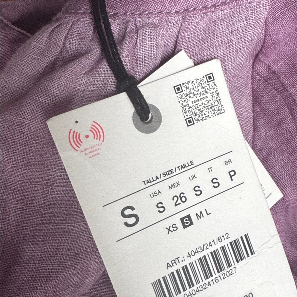 2026 Zara ZW Pink Tie-Dye Tunic Dress - Picture 6 of 6